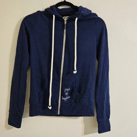 Peace Love World Tops - Peace Love World Hoodie Sweatshirt